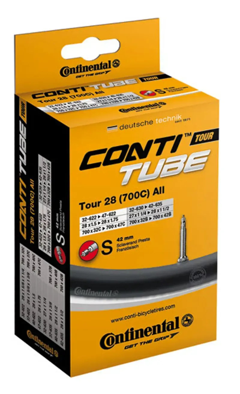 Continental Race 28 700x20-25mm Presta 80mm Inner Tube in Black