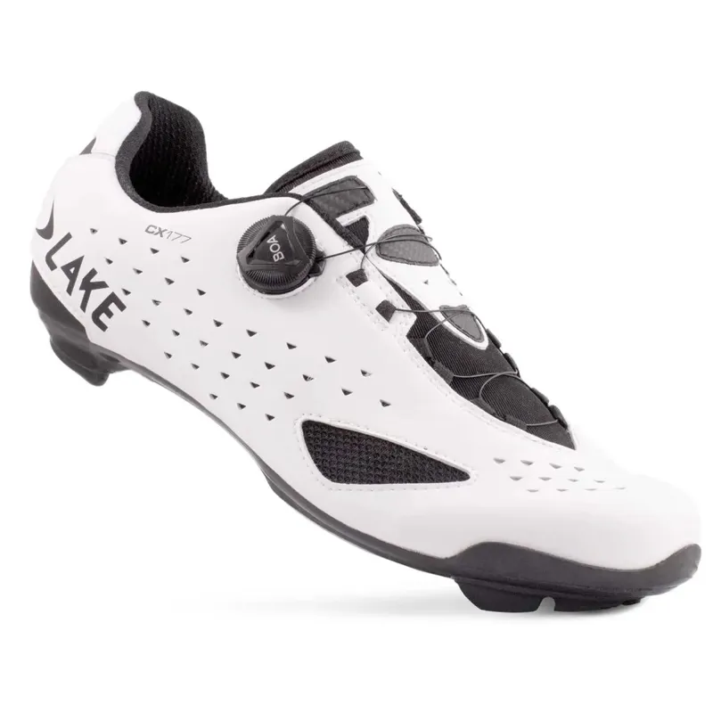 Lake CX177 BOA Road Shoes in White