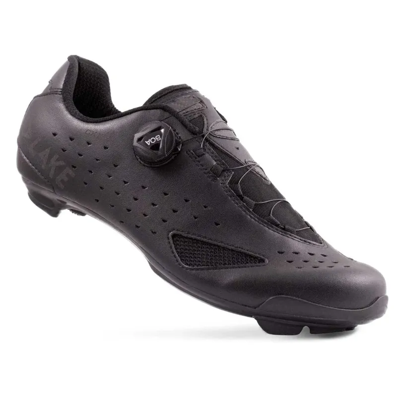 Lake CX177 BOA Wide Road Shoe in Black