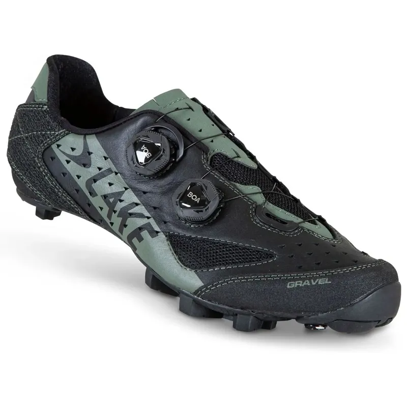 Lake GX238 Gravel Shoes in Black/Beetle