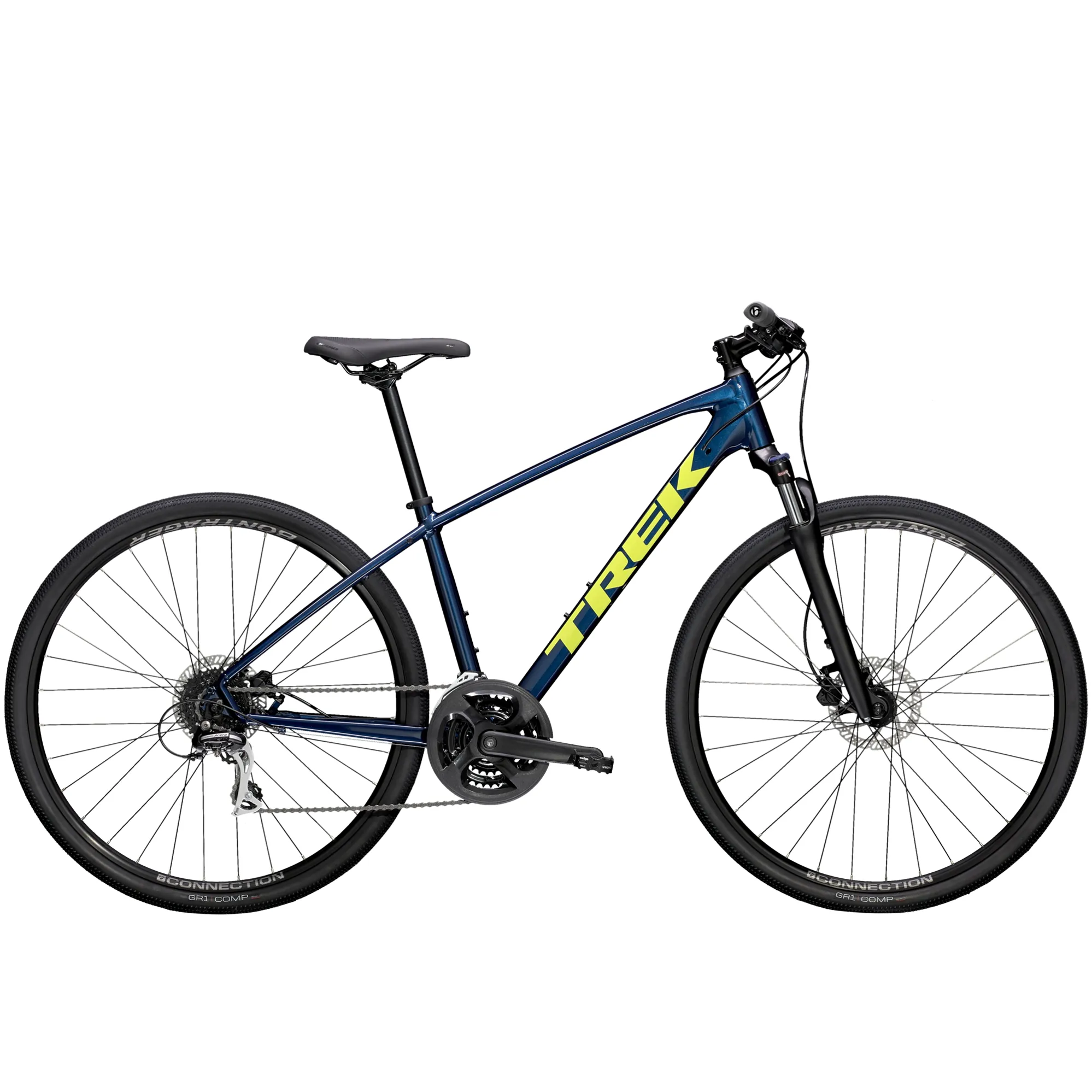 trek bicycle dual sport 2 Hybrid a reliable 1x9 Shimano drivetrain with a wide range of gearing Trek Dual Sport 1 Gen
