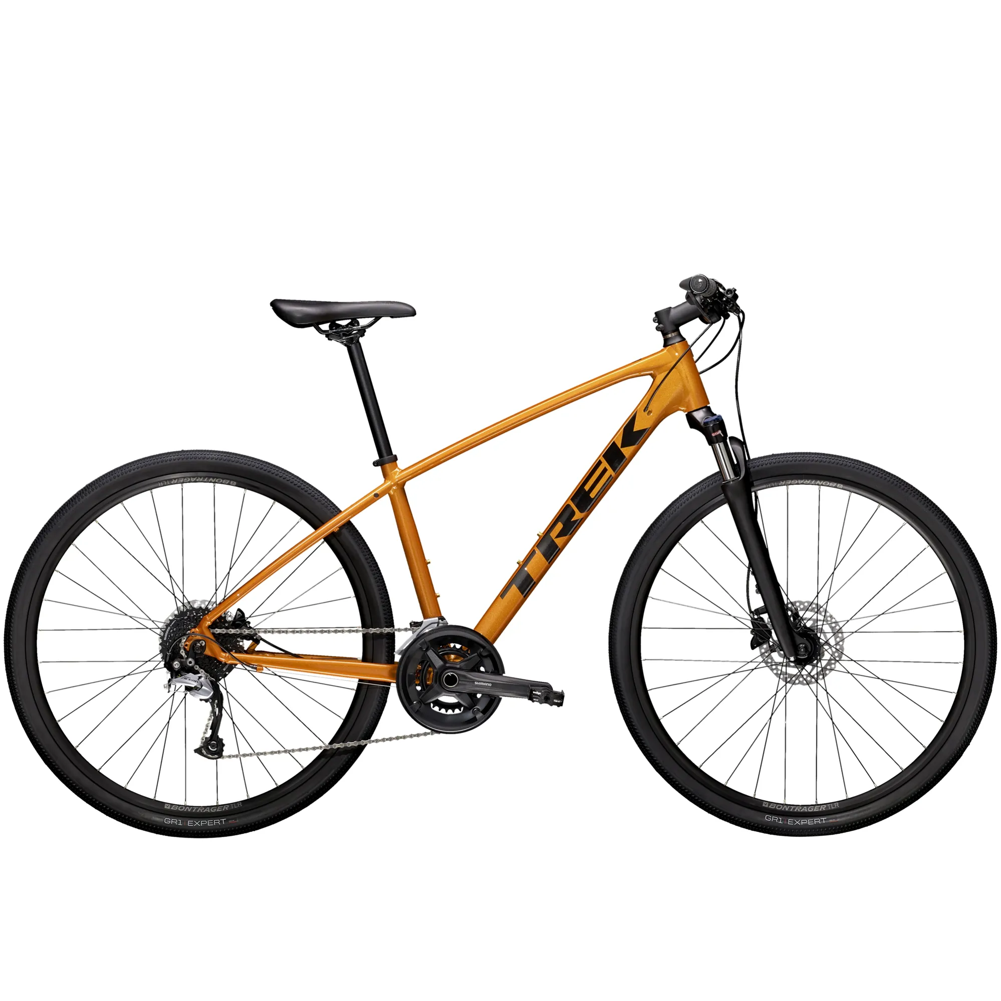 Trek Dual Sport Hybrid Bike in Orange - Main Image
