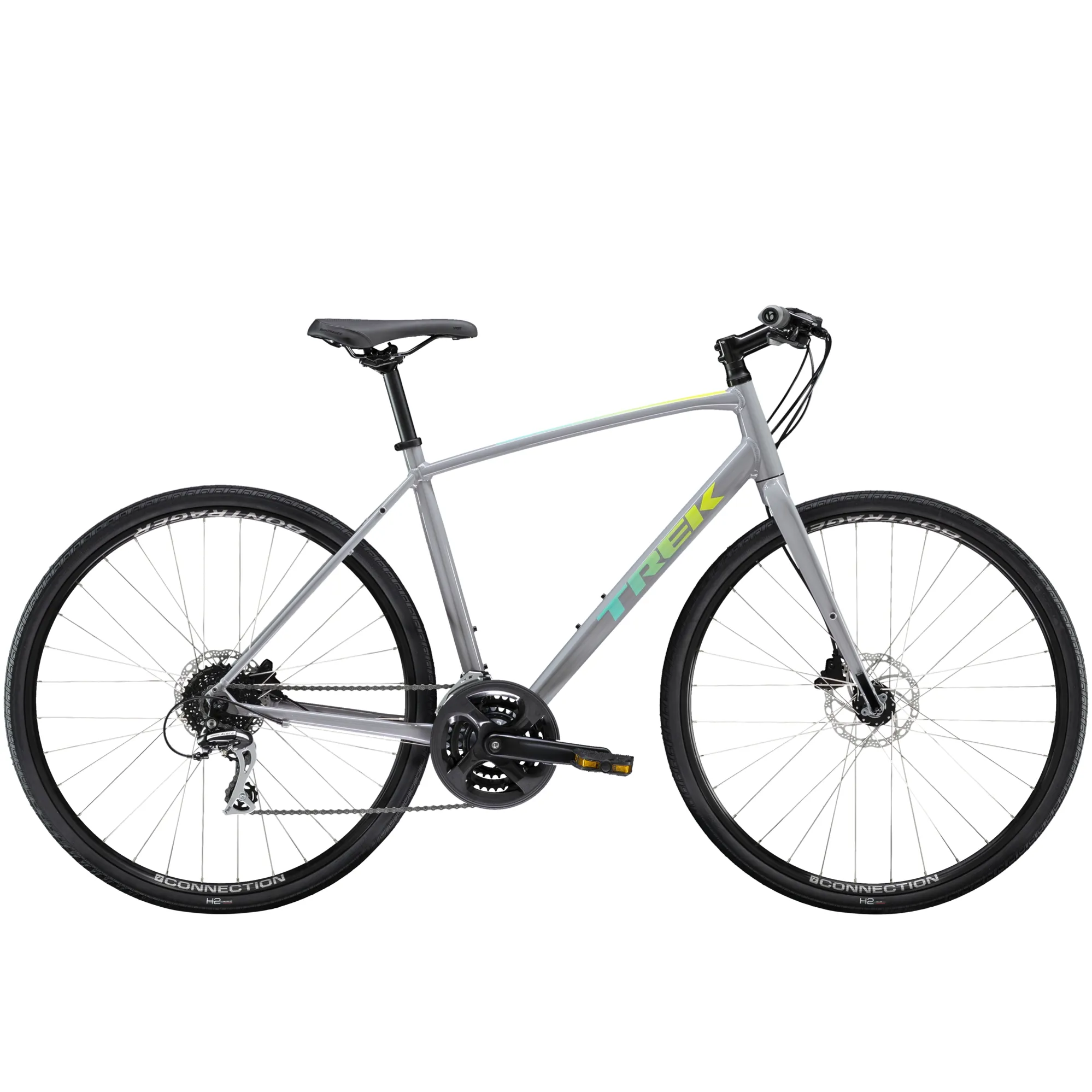 Trek FX Disc Mens Hybrid Bike in Grey - Main Image