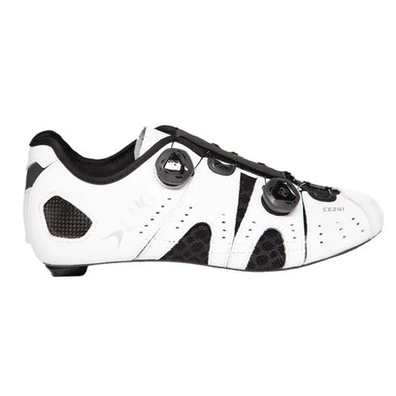 Lake CX241 CFC Road Shoes Wide Fit in White 