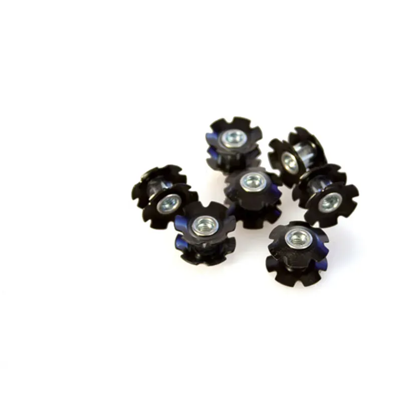 M Part 1-1/8in 25.4mm 10 pack Star Nuts in Black