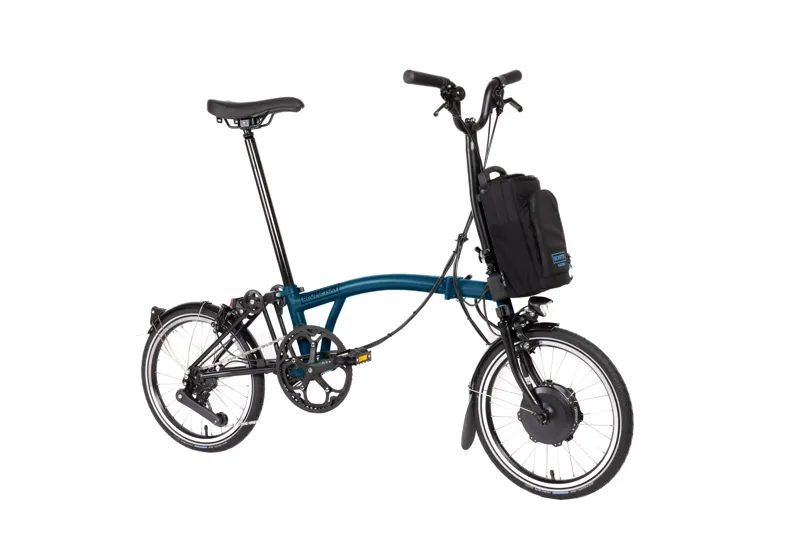 Brompton - Electric C Line - 4 Speed - Medium Bar - Ocean Blue