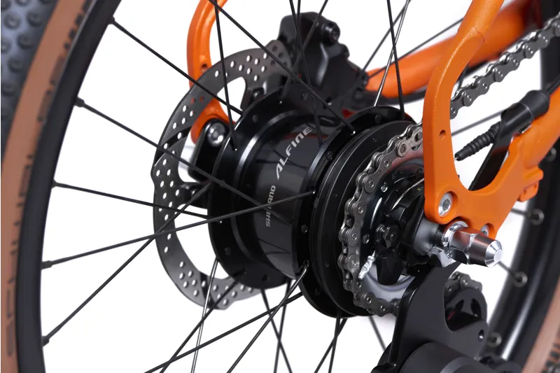 Brompton - G Line - 8 Speed - With Roller Frame - Adventure Orange-6