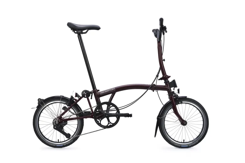 Brompton - C Line - 12 Speed - Mid Bar - Plum Red-2
