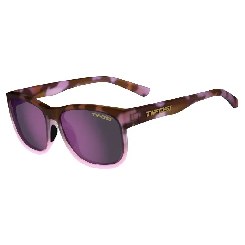 Tifosi Swank Xl Single Lens Sunglasses in Pink Tortoise